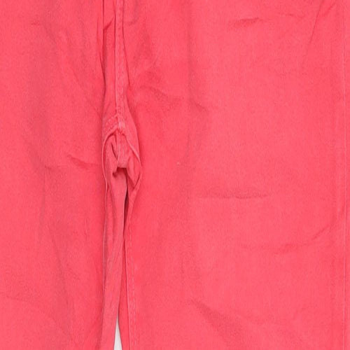 stradivarias Womens Red   Straight Jeans Size 10 L30 in
