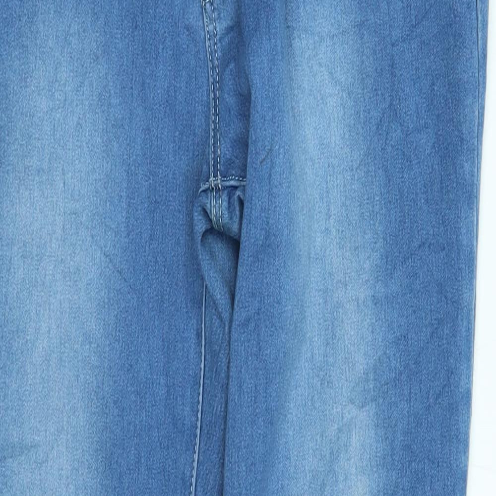 EDI Womens Blue   Straight Jeans Size 12 L29 in - long leg