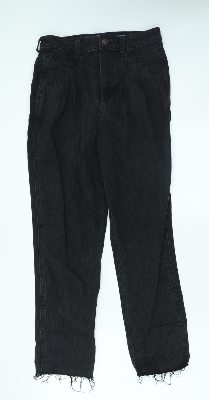 Hollister Womens Black Mom Jeans Size 26 in L27 in