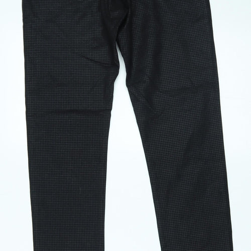 LD Style Womens Black   Trousers  Size 12 L28 in