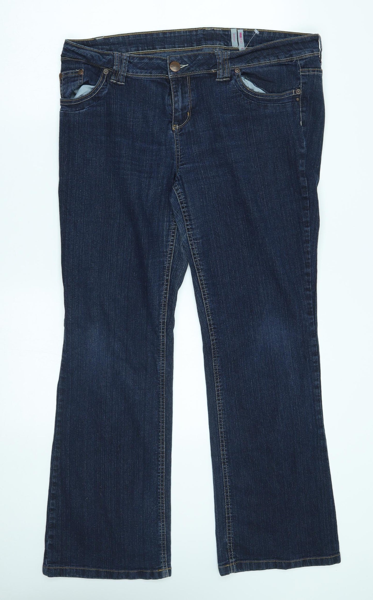 yesyes Womens Blue   Bootcut Jeans Size 16 L29 in