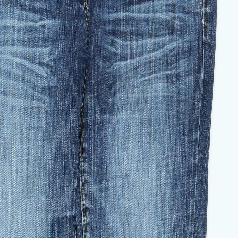 NEXT Womens Blue   Straight Jeans Size 10 L32 in - long leg