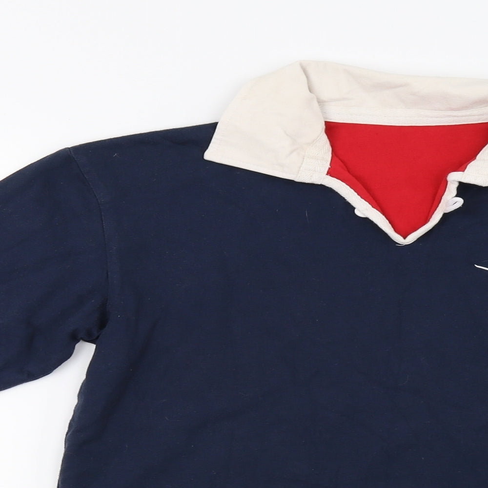 hsb Mens Blue    Polo Size M