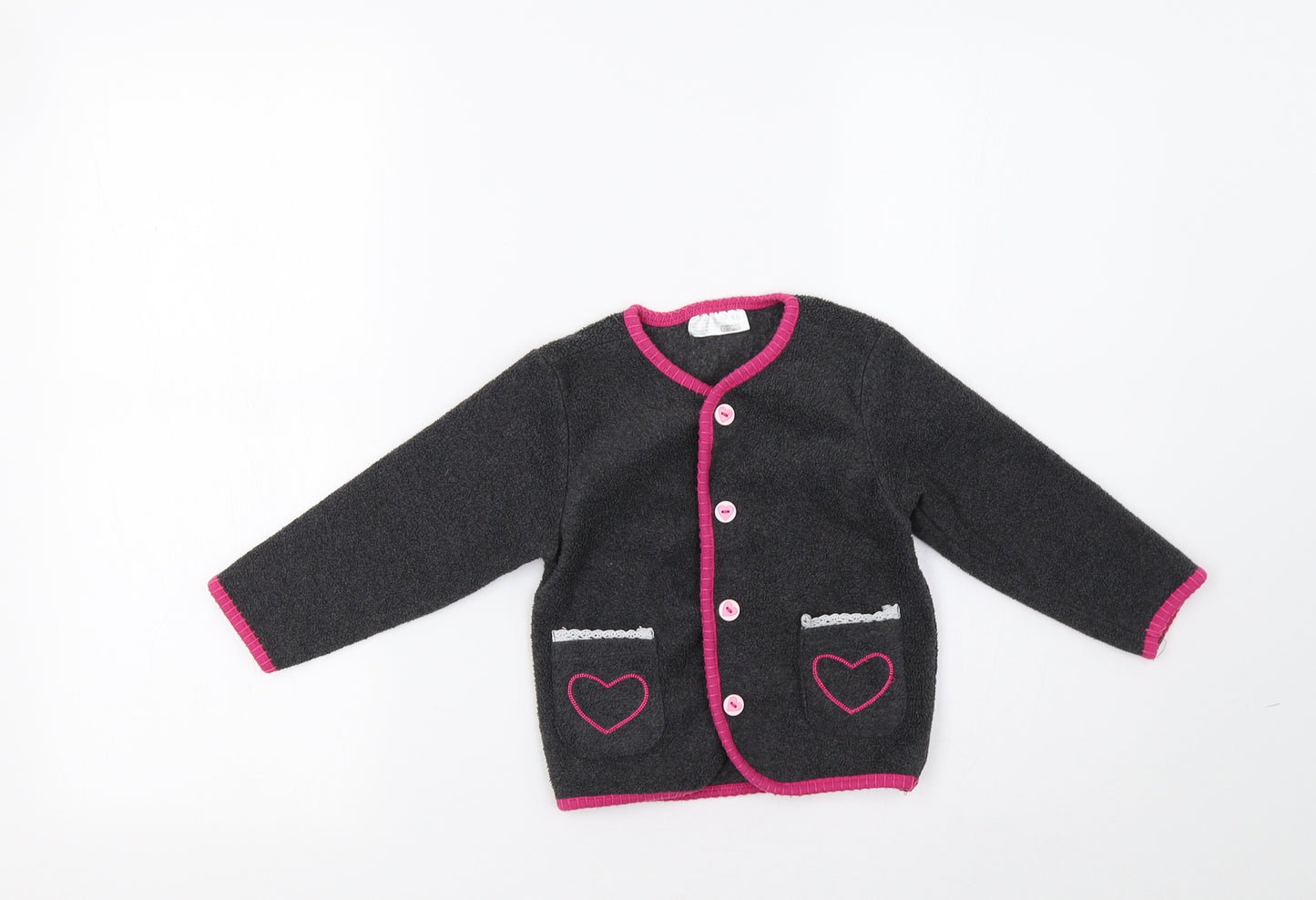 Ergee Baby Grey   Jacket Coatigan Size 12-18 Months  - Heart