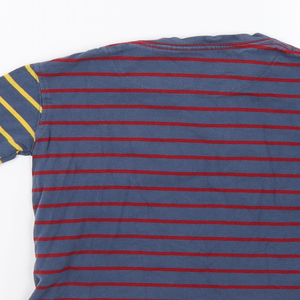 John Lewis Boys Blue Striped  Basic Polo Size 5 Years