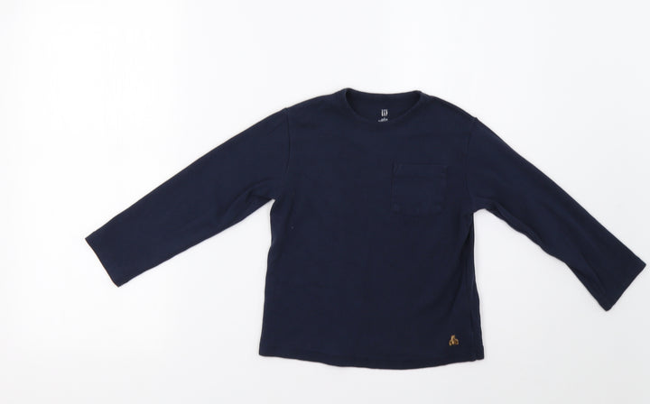 Gap Girls Blue Basic T-Shirt Size 5 Years