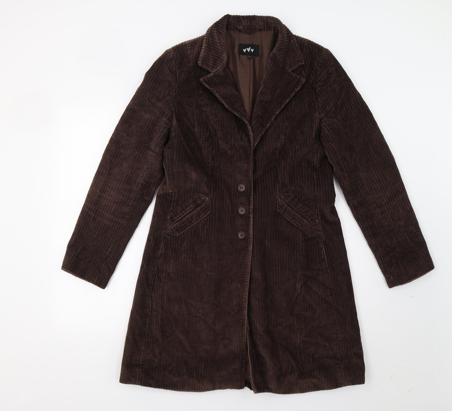 Per Una Womens Brown   Overcoat Coat Size 12