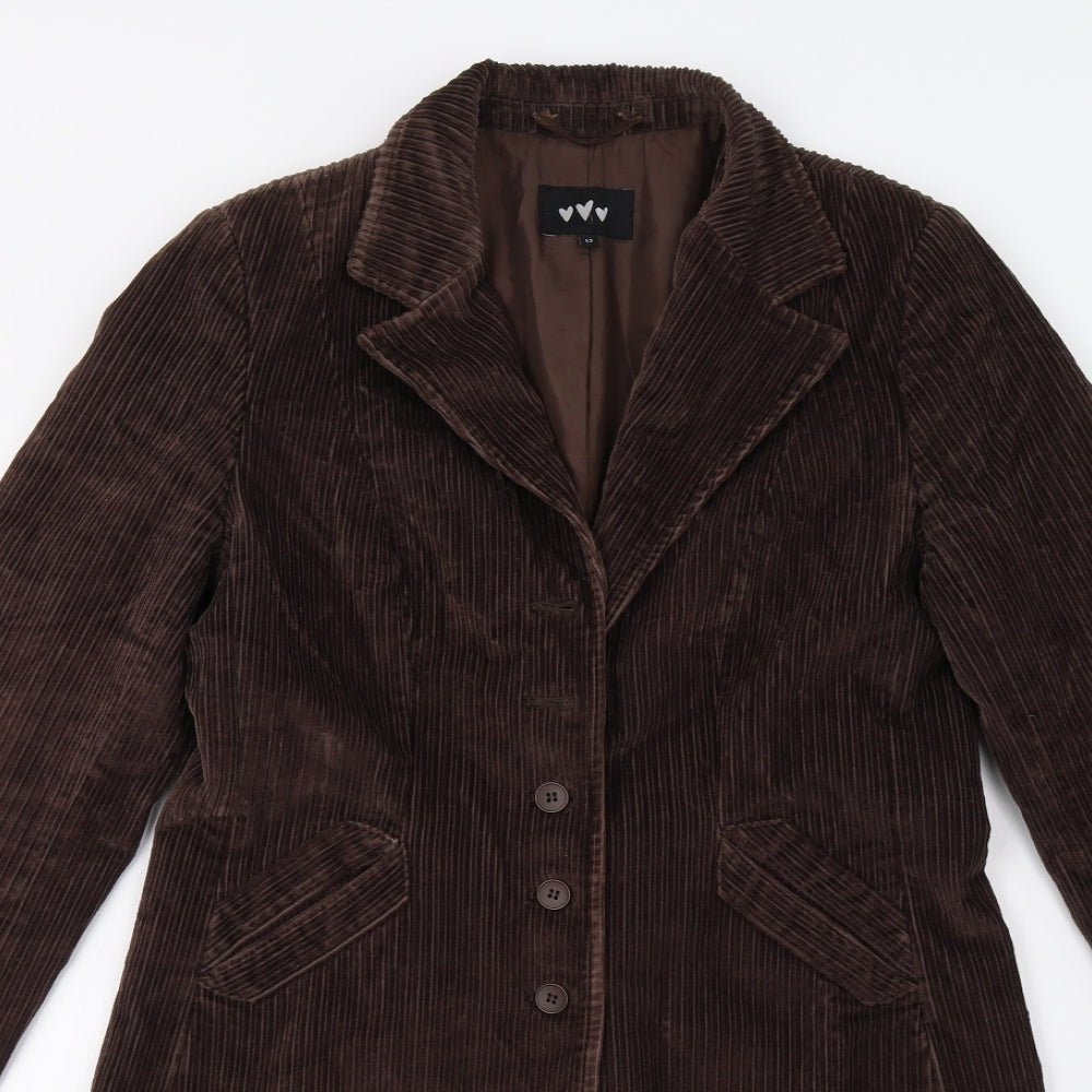 Per Una Womens Brown   Overcoat Coat Size 12