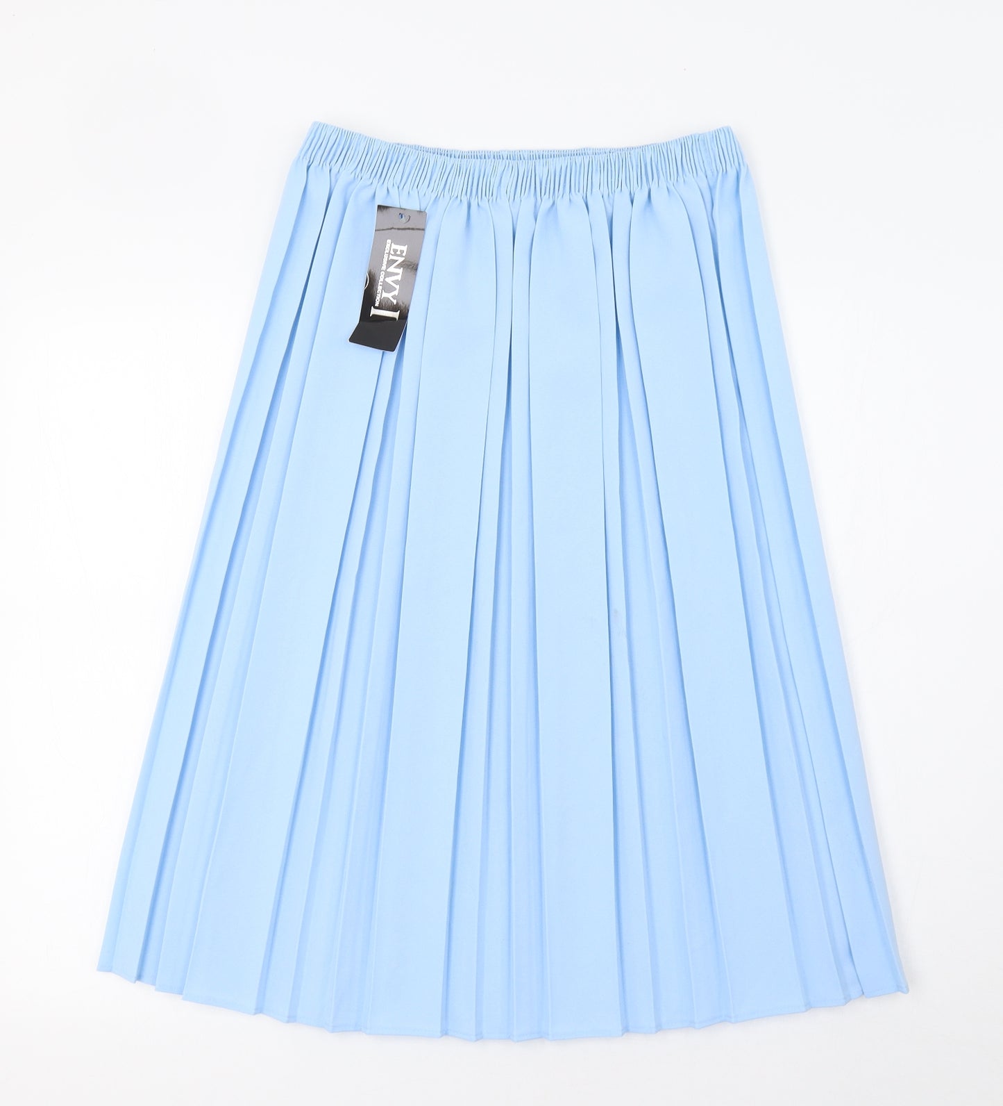 Envy Womens Blue   Pleated Skirt Size L