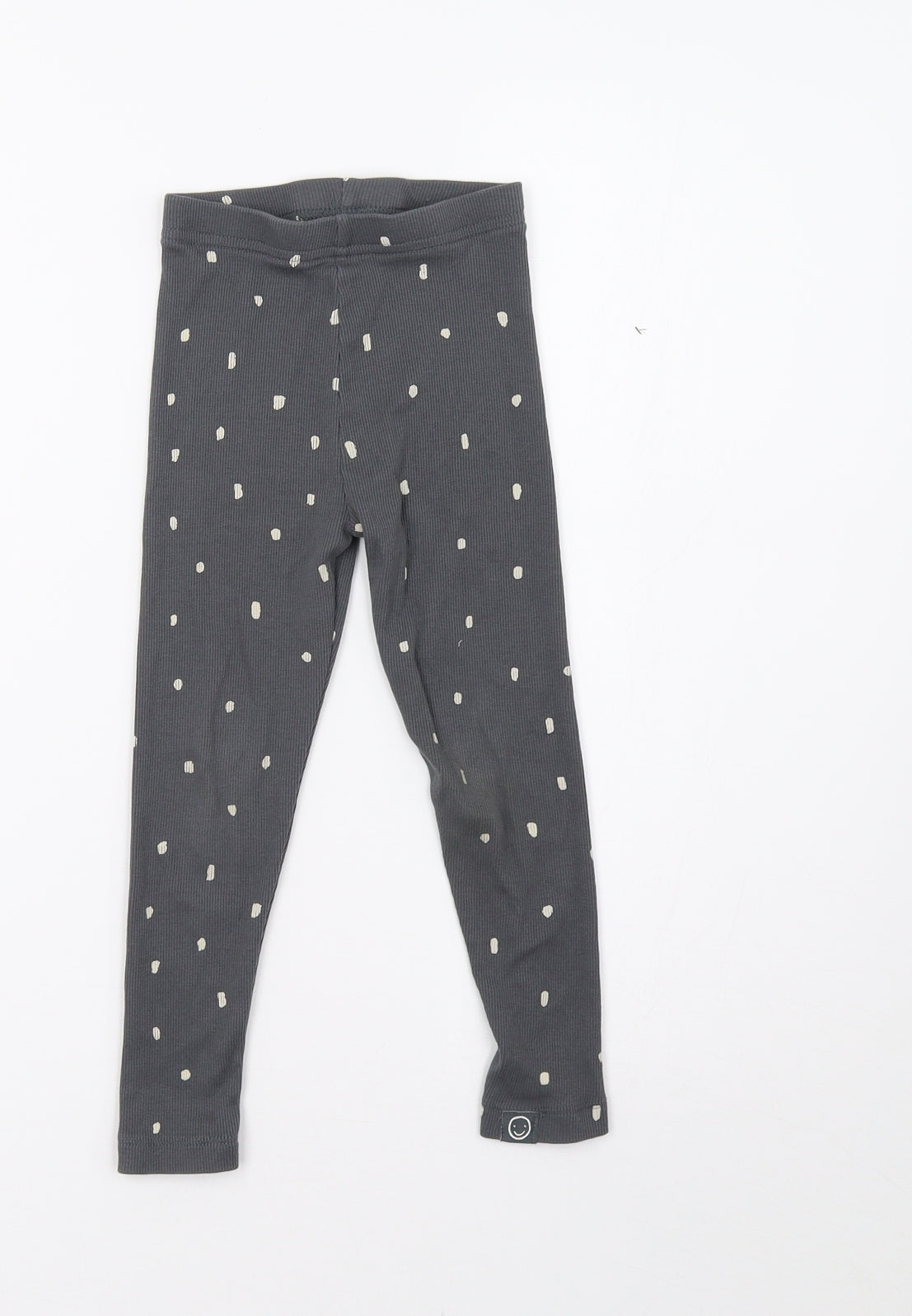 George Girls Grey Polka Dot  Jegging Trousers Size 4-5 Years