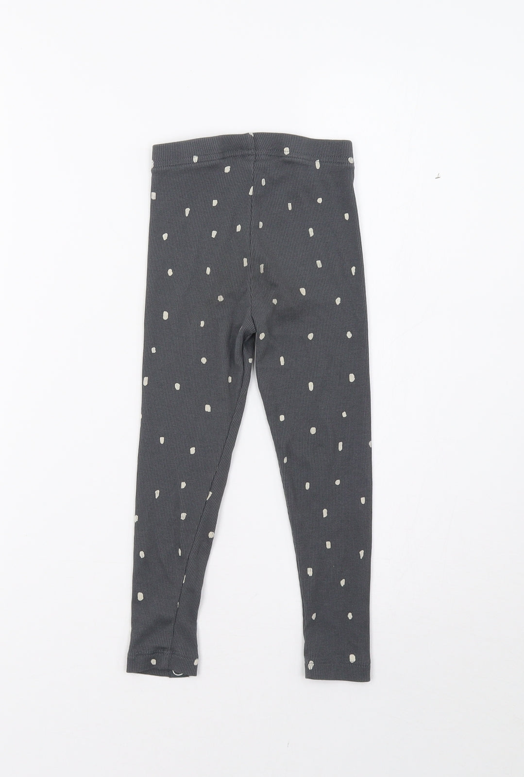George Girls Grey Polka Dot  Jegging Trousers Size 4-5 Years