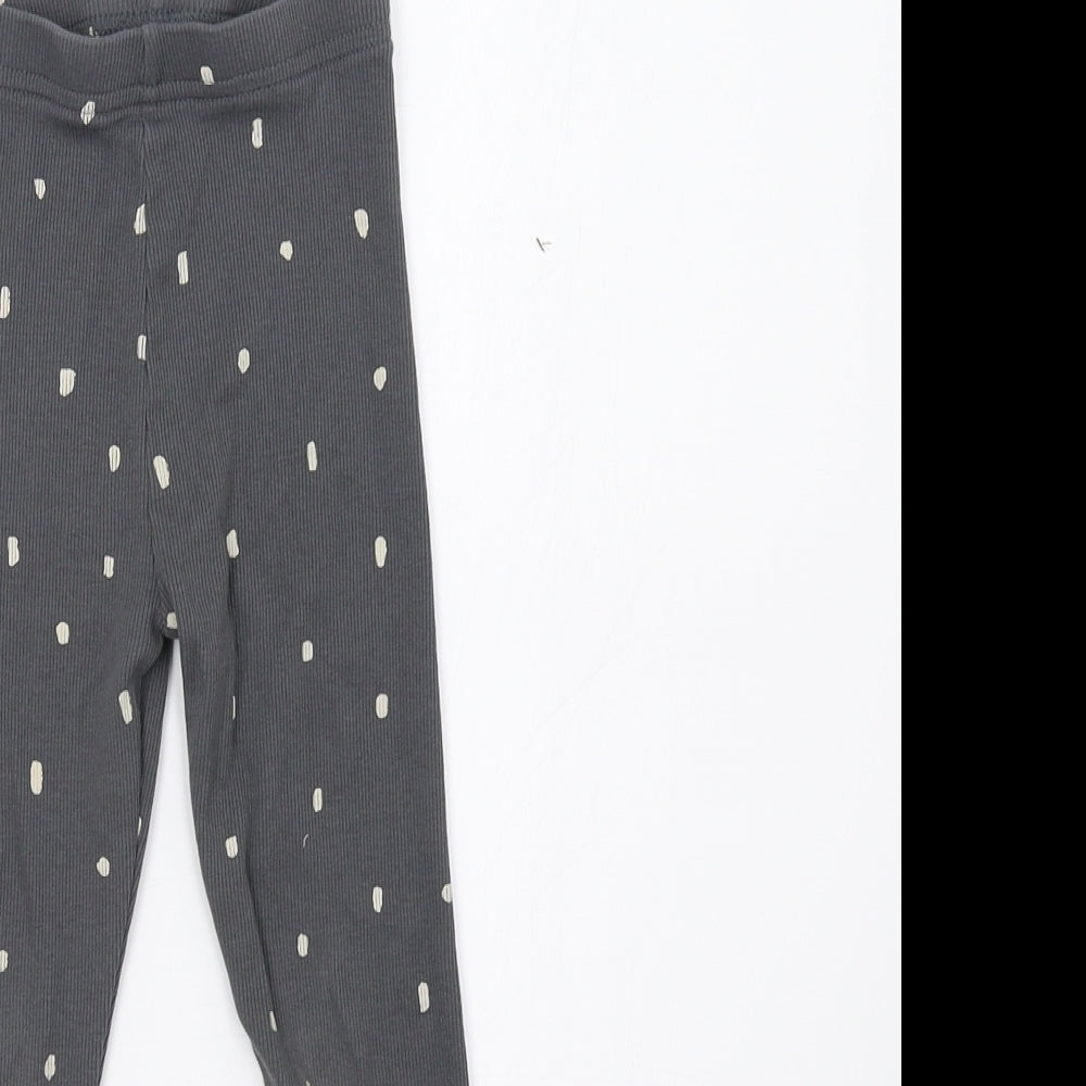 George Girls Grey Polka Dot  Jegging Trousers Size 4-5 Years