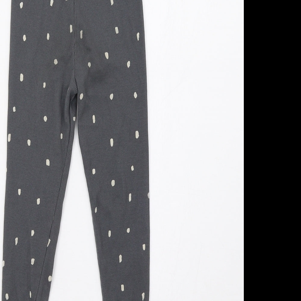 George Girls Grey Polka Dot  Jegging Trousers Size 4-5 Years