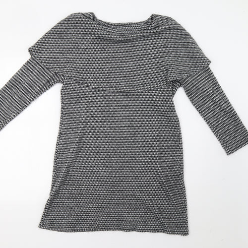 Preworn Womens Grey Check  Jumper Dress  Size M