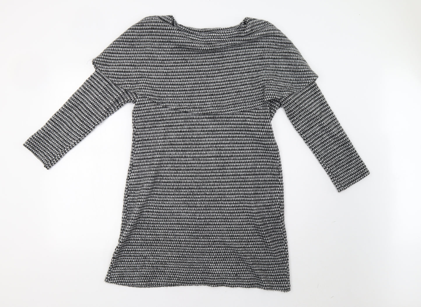 Preworn Womens Grey Check  Jumper Dress  Size M