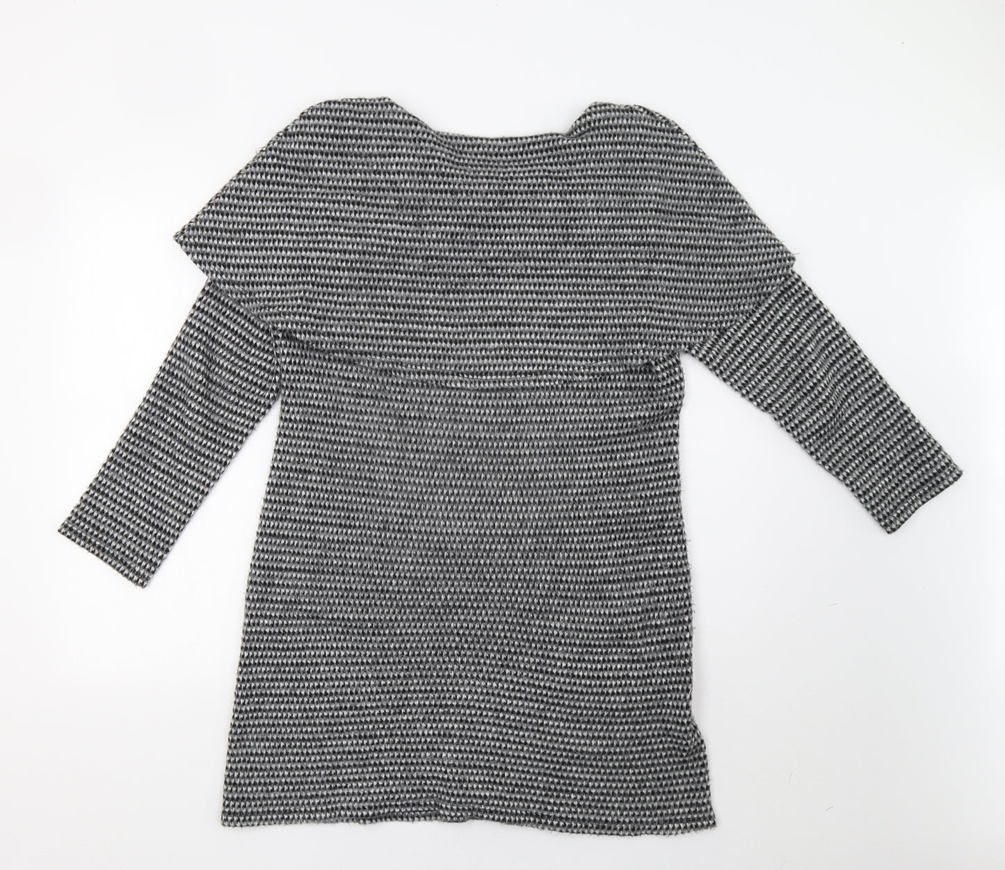 Preworn Womens Grey Check  Jumper Dress  Size M