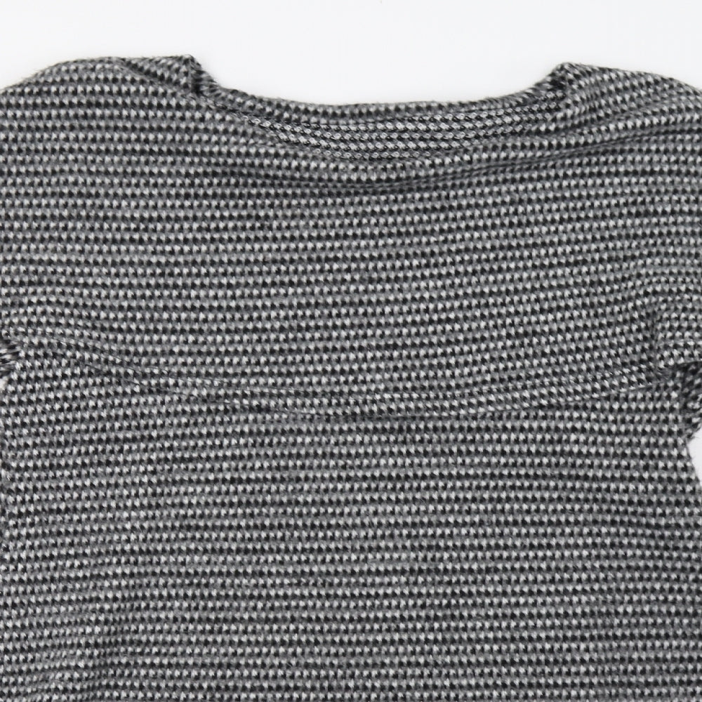 Preworn Womens Grey Check  Jumper Dress  Size M