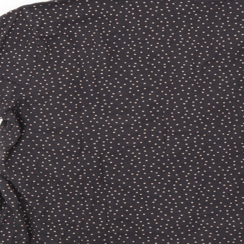 Preworn Womens Brown Polka Dot  Kimono Pyjama Top Size L