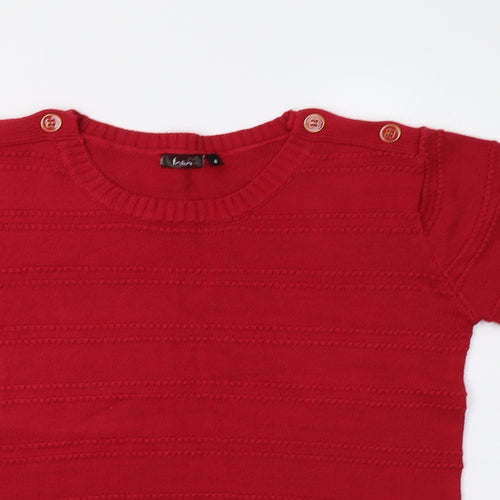 Falia Womens Red   Pullover Jumper Size M