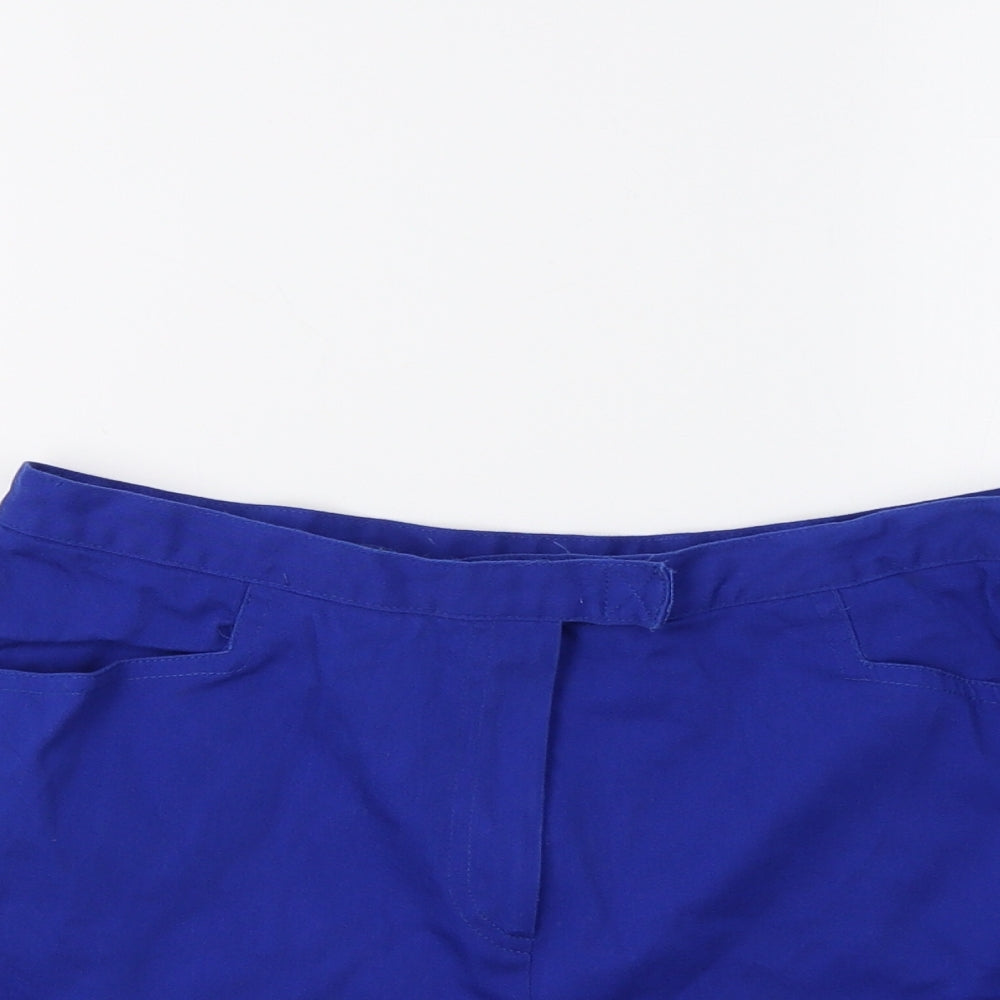 E-vie Womens Blue   Hot Pants Shorts Size 14
