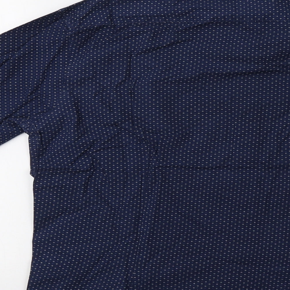 Burton Mens Blue Geometric   Button-Up Size M