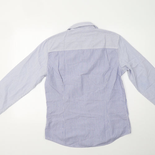 NEXT Mens Blue Striped   Button-Up Size M