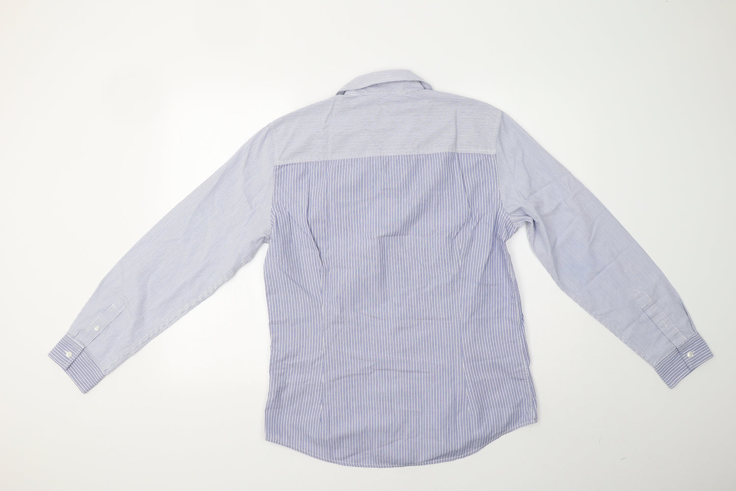 NEXT Mens Blue Striped   Button-Up Size M