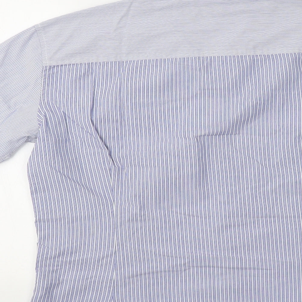 NEXT Mens Blue Striped   Button-Up Size M