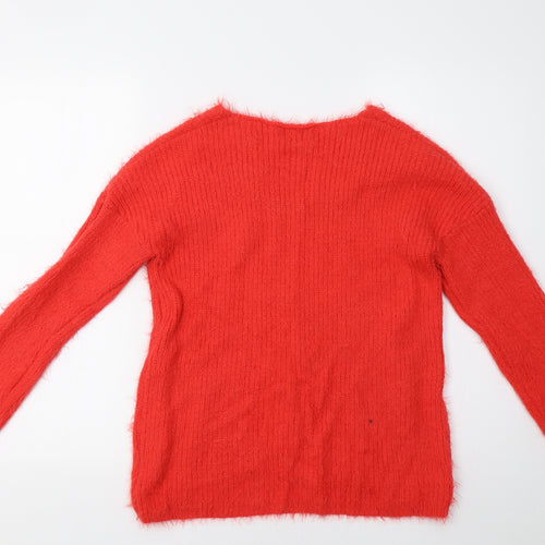 Primark Womens Red   Henley Jumper Size M