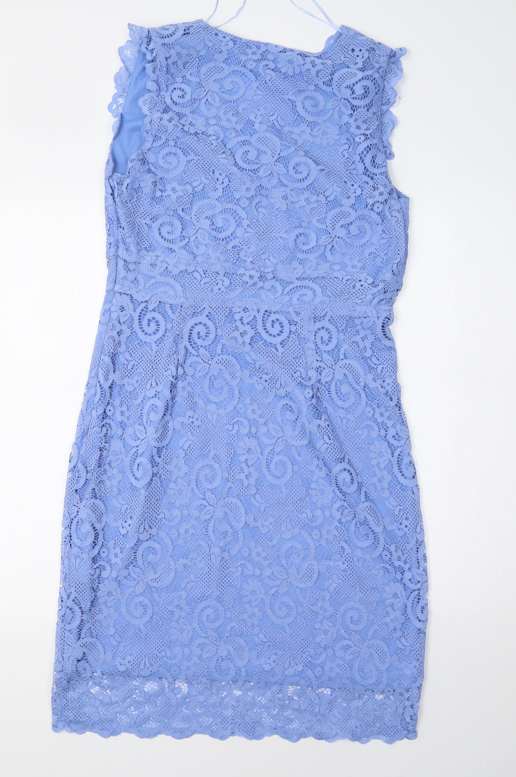 Papaya Womens Blue Floral  Pencil Dress  Size 12