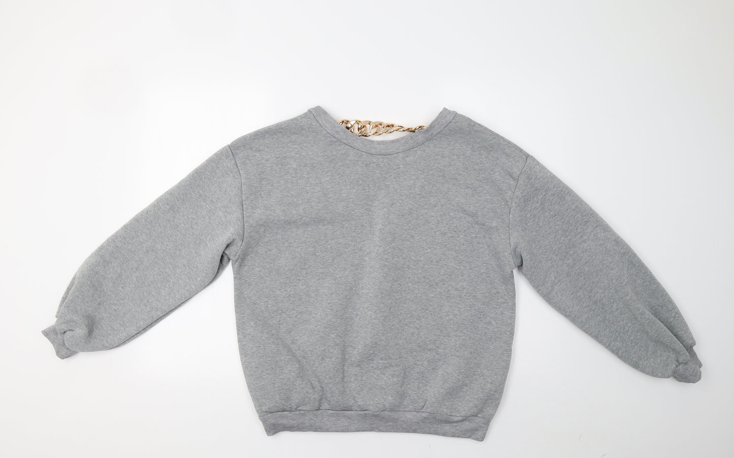 Cherry Koko Womens Grey   Pullover Sweatshirt Size M  - Golden Chain