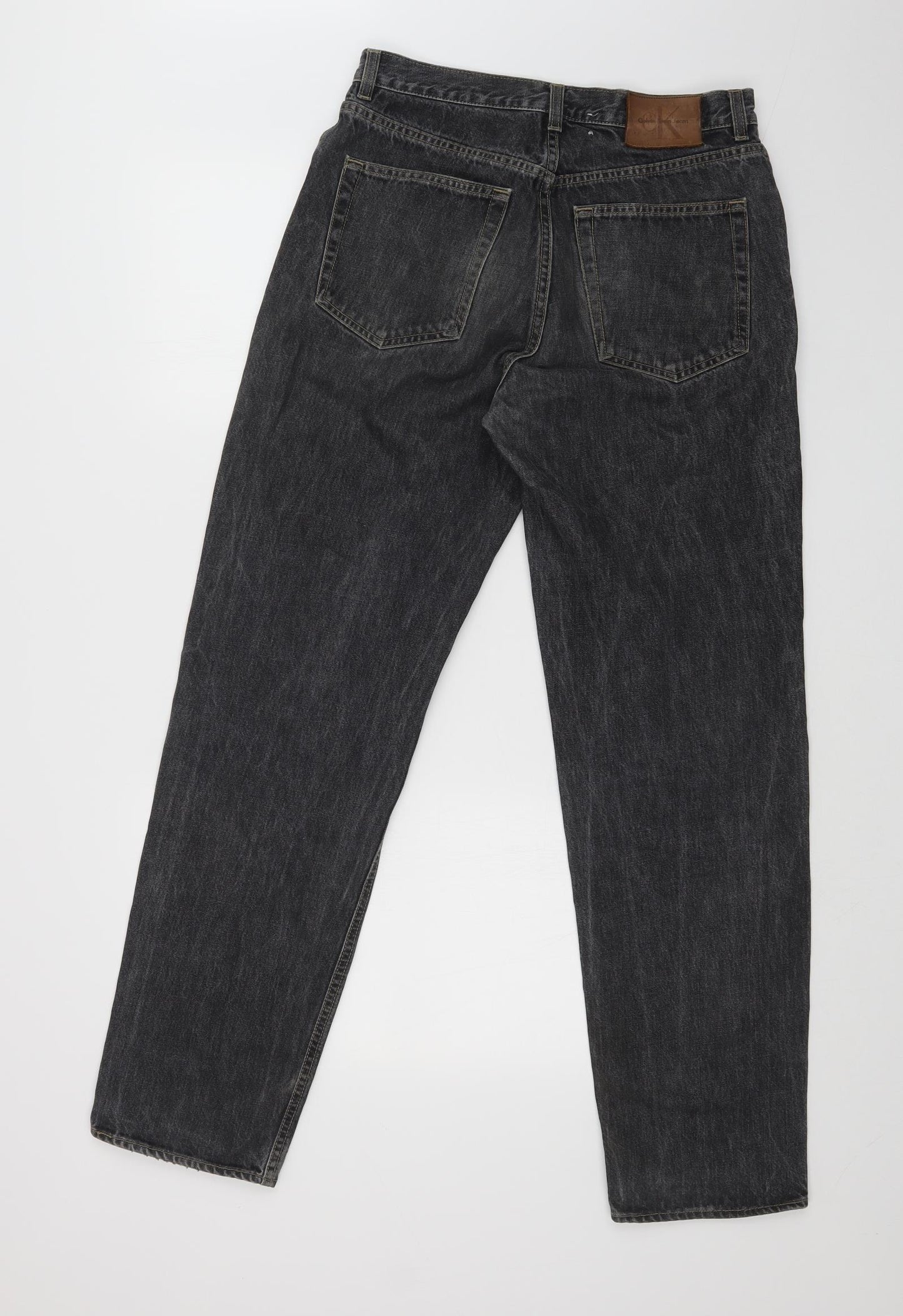 Calvin Klein Mens Black  Denim Straight Jeans Size 31 L30 in
