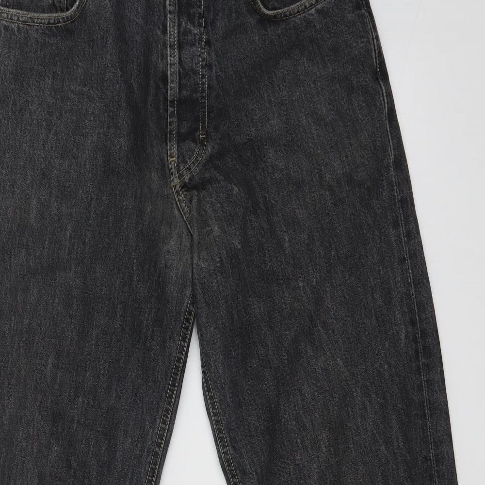 Calvin Klein Mens Black  Denim Straight Jeans Size 31 L30 in