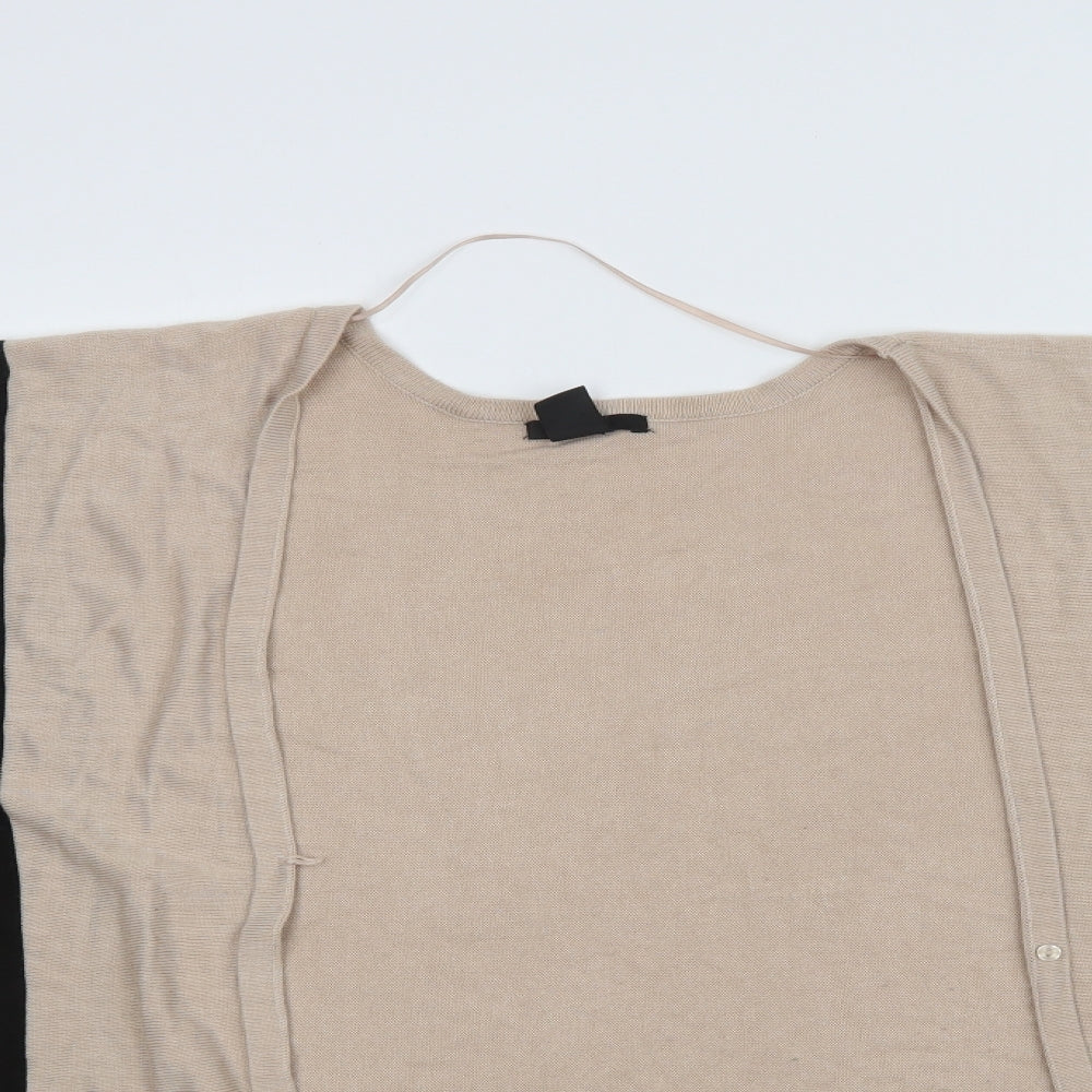 H&M Womens Multicoloured Striped  Cardigan Jumper One Size