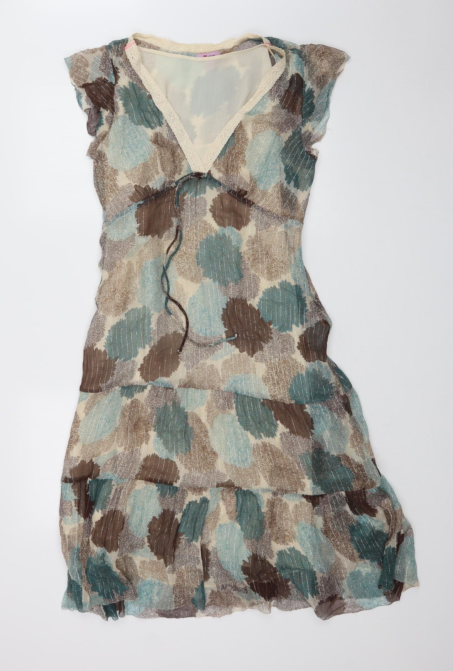 Monsoon Womens Multicoloured Floral  Fit & Flare  Size 16