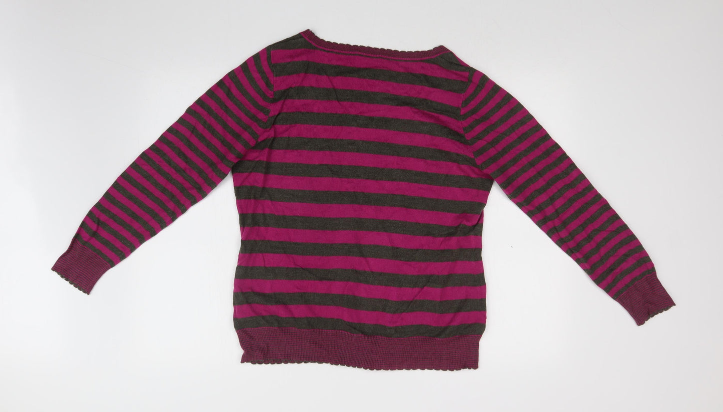 Per Una Womens Multicoloured Striped  Pullover Jumper Size 16