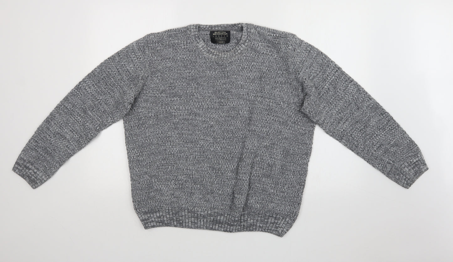 Burton Mens Grey   Pullover Sweatshirt Size M