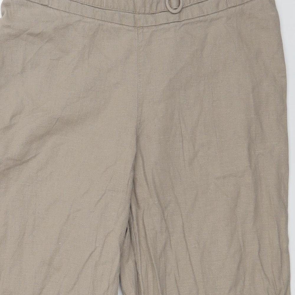 E Womens Beige    Trousers Size 14 L25 in