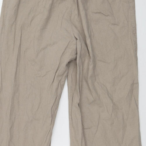 E Womens Beige    Trousers Size 14 L25 in
