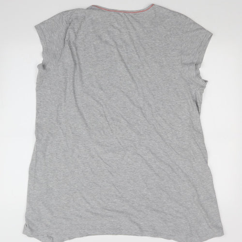Preworn Womens Grey Solid  Top Nightshirt