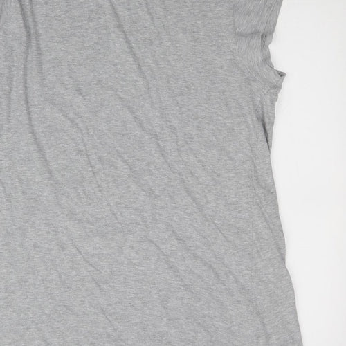Preworn Womens Grey Solid  Top Nightshirt