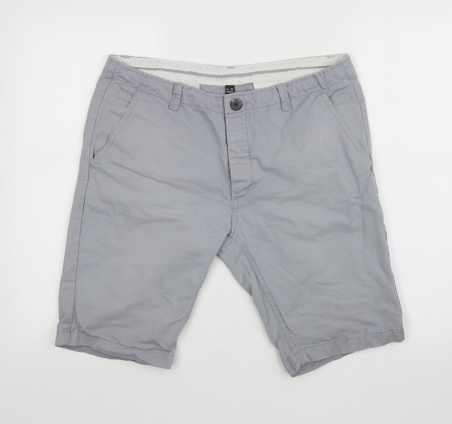Cedar Wood State Mens Grey   Chino Shorts Size 34