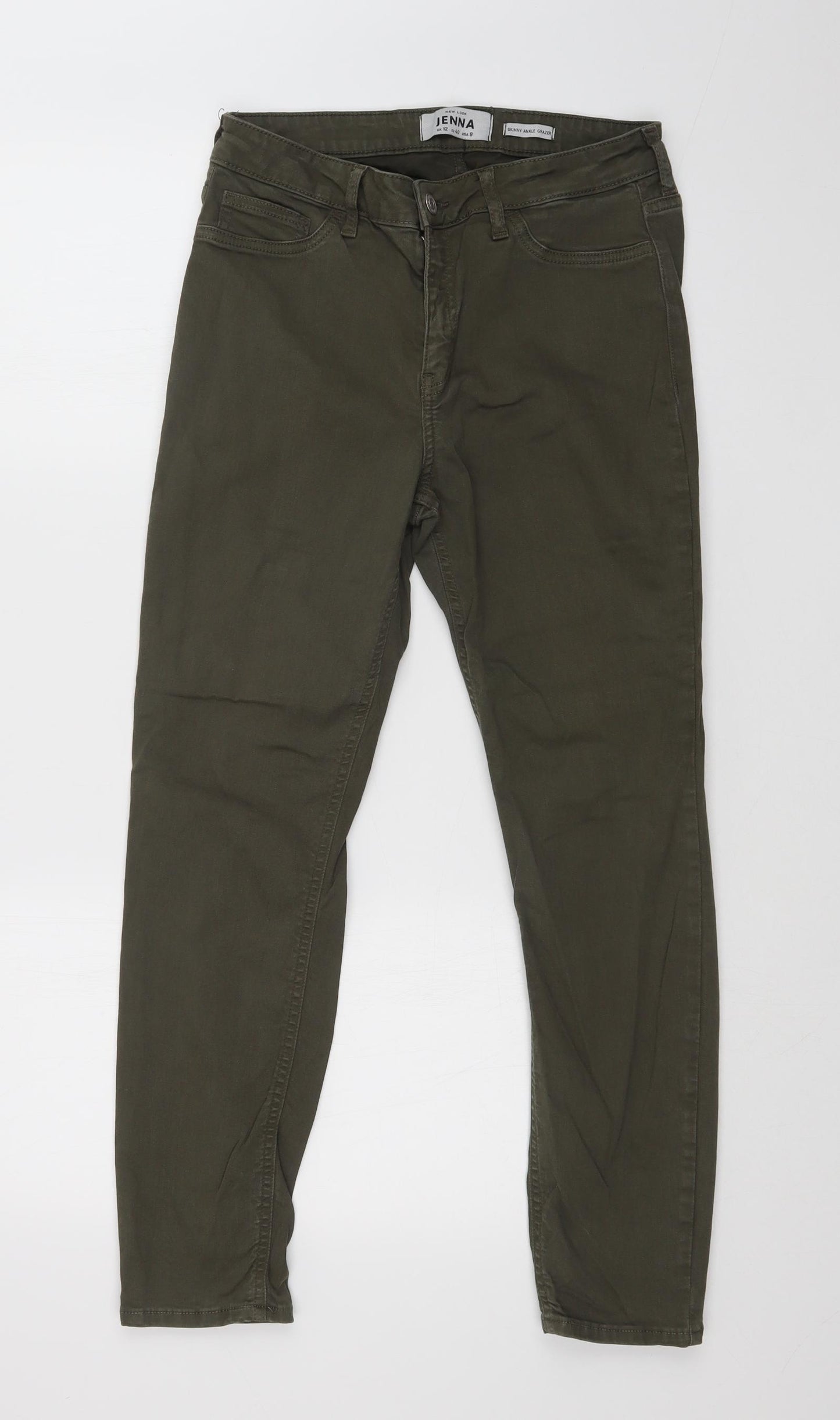 New Look Womens Green   Skinny Jeans Size 12 L27 in