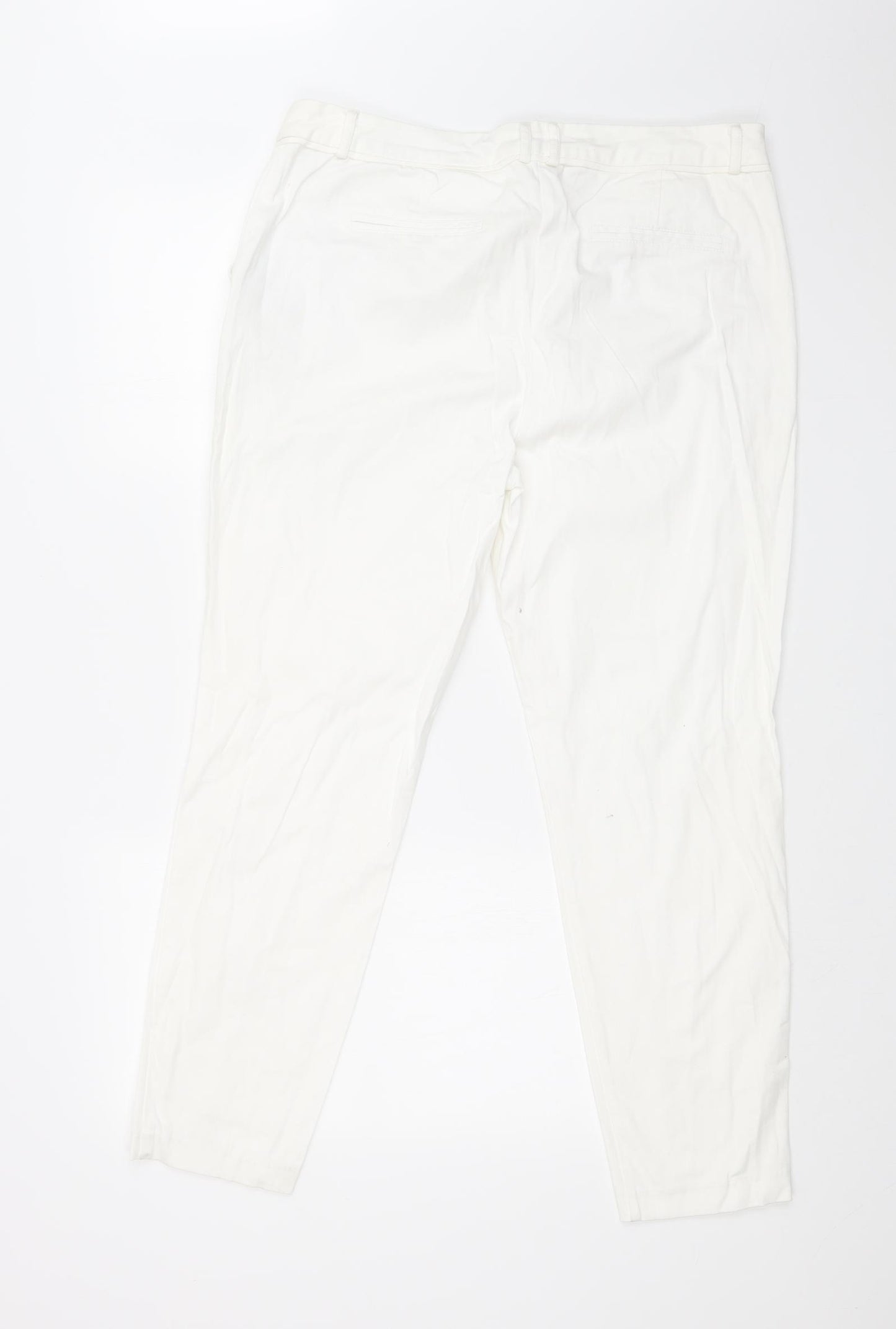 Preworn Womens White   Skinny Jeans Size 16 L27 in
