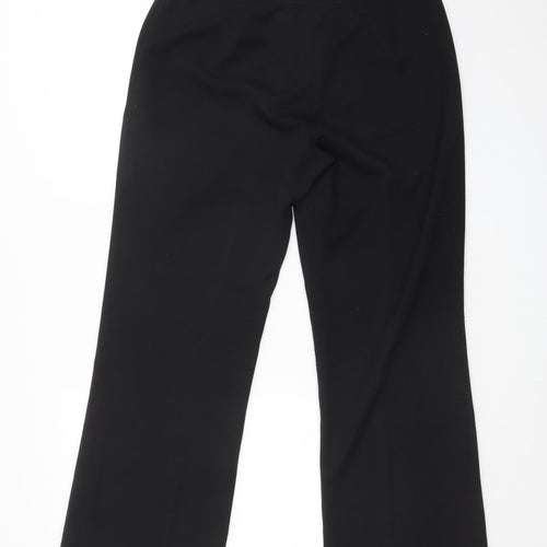Classics Womens Black  Jersey Cropped Trousers Size 12 L31 in