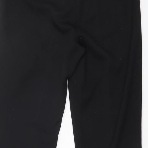 Classics Womens Black  Jersey Cropped Trousers Size 12 L31 in