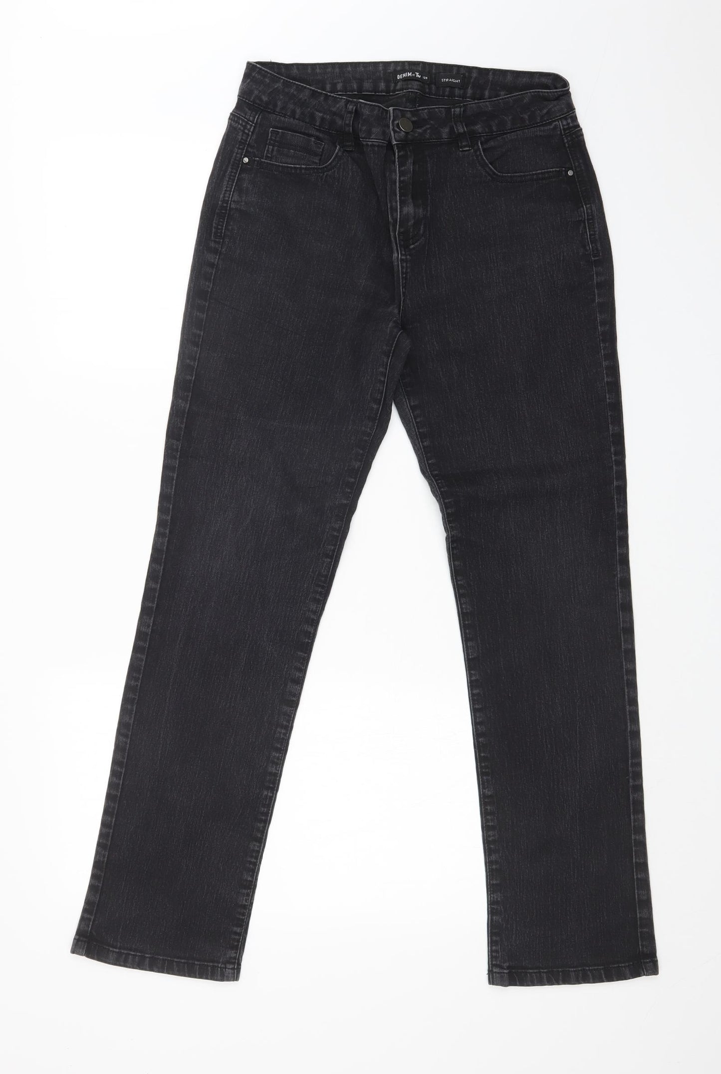 TU Womens Black   Straight Jeans Size 12 L30 in