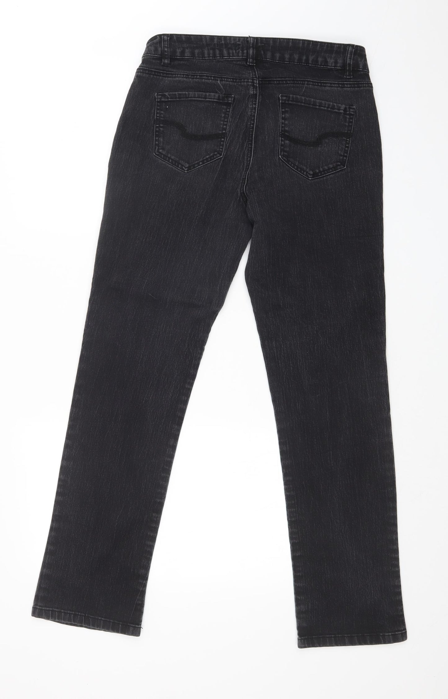 TU Womens Black   Straight Jeans Size 12 L30 in