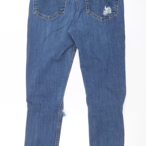 Topshop Womens Blue   Skinny Jeans Size 28 in L30 in