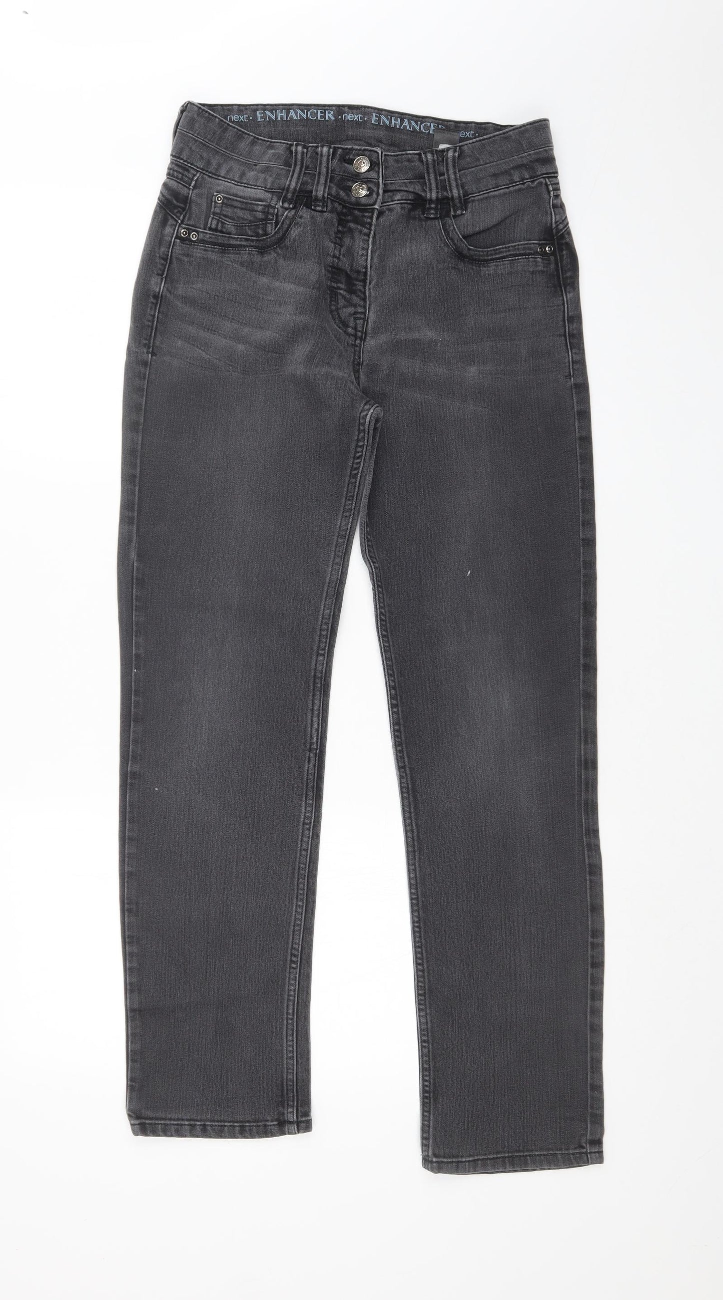 NEXT Womens Black   Straight Jeans Size 12 L28 in